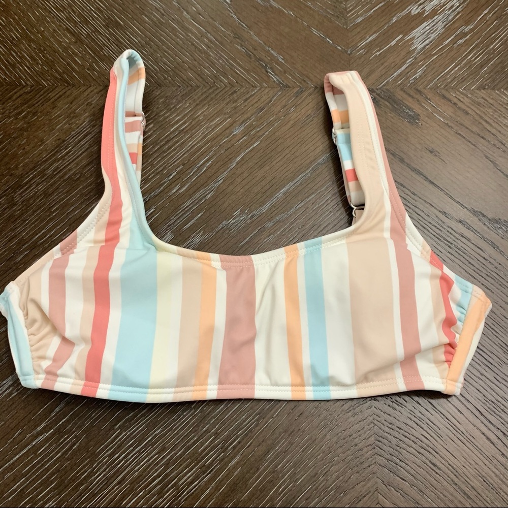 Xhilaration striped halter bikini top